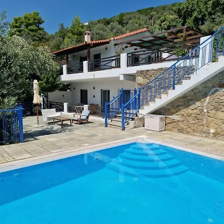 Panorama With Pool And Access Kanapitsa (Skiathos)